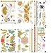 Atia Premium Metallic temporary tattoos - 75+ Designs in Gold and Silver fake tattoos - Shimmer Jewelry Henna Tattoo - Wrist and Arm Bands tattoo temporary, (10 Pattern options)