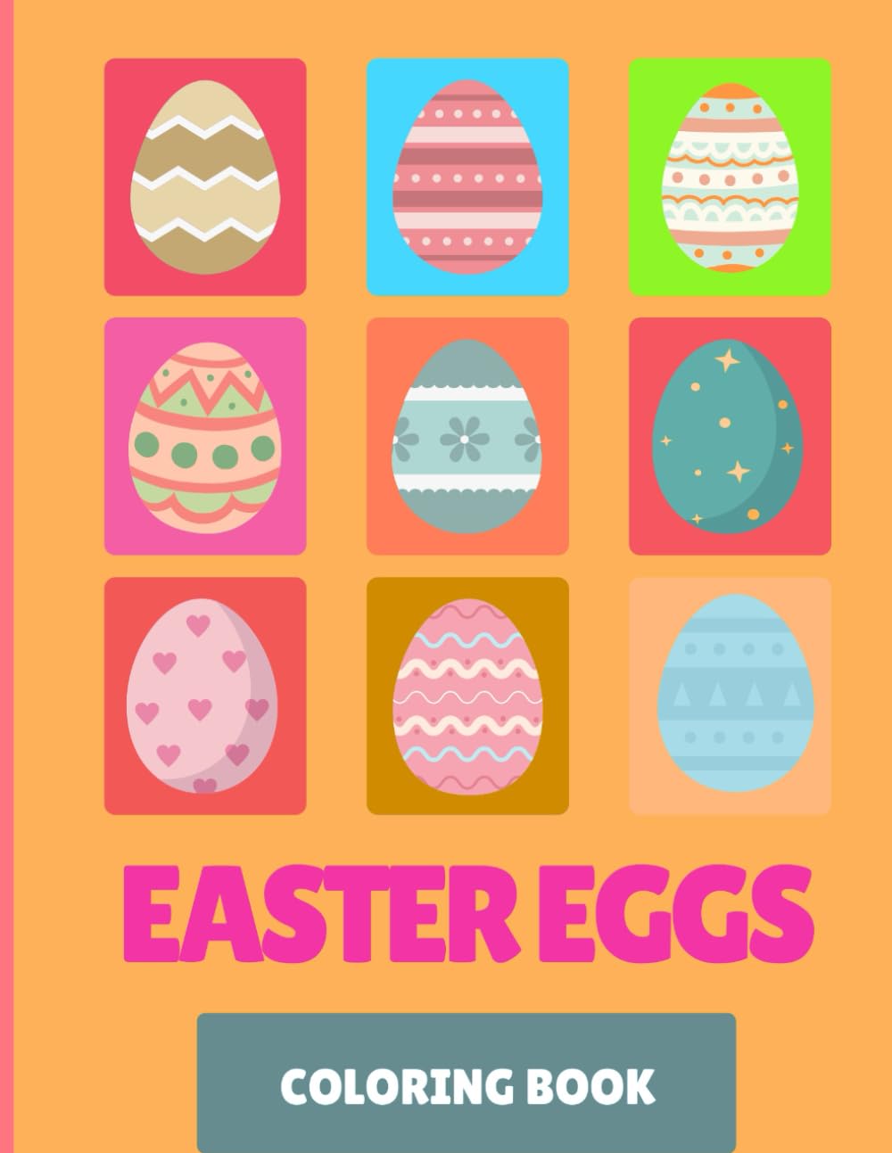 Easter Eggs Coloring Book: Easter Eggs Coloring Book for Kids Age 6 to 10 Simple to medium mandala patterns