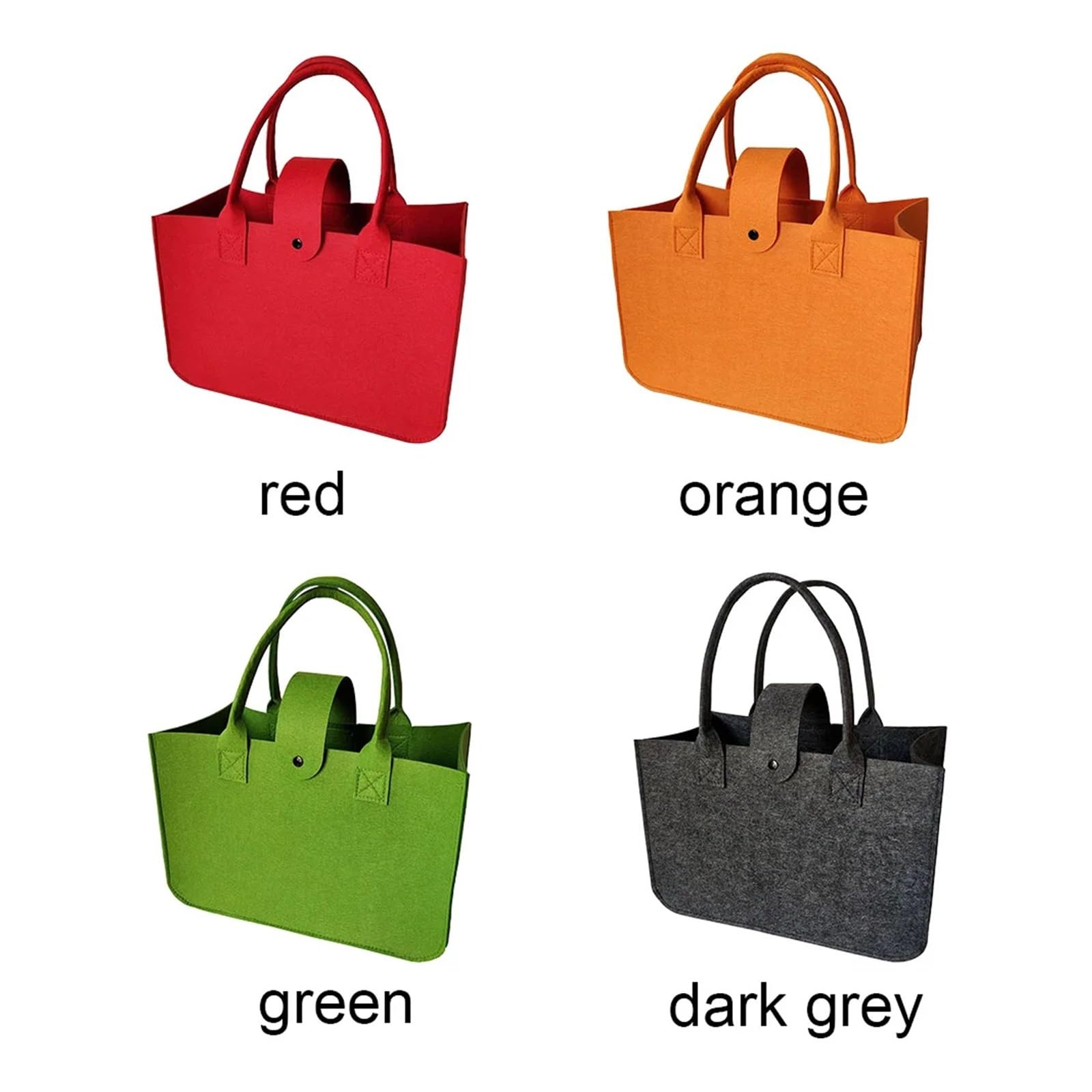 Tragbare Tasche mit zwei Griffen, Filzhandtasche, Einkaufstasche, Tücher, große Kapazität, legere Aufbewahrungstasche, Organizer Für Outdoor Trips, Picknick