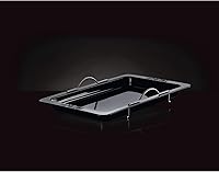 Vista 2 de Napoleon Grill Roasting Pan - Porcelain Enameled, Drop-in Roasting Pan, 17.75 in x 28.6 in, Fits Prestige/Prestige PRO/Rogue Grills, Retractable