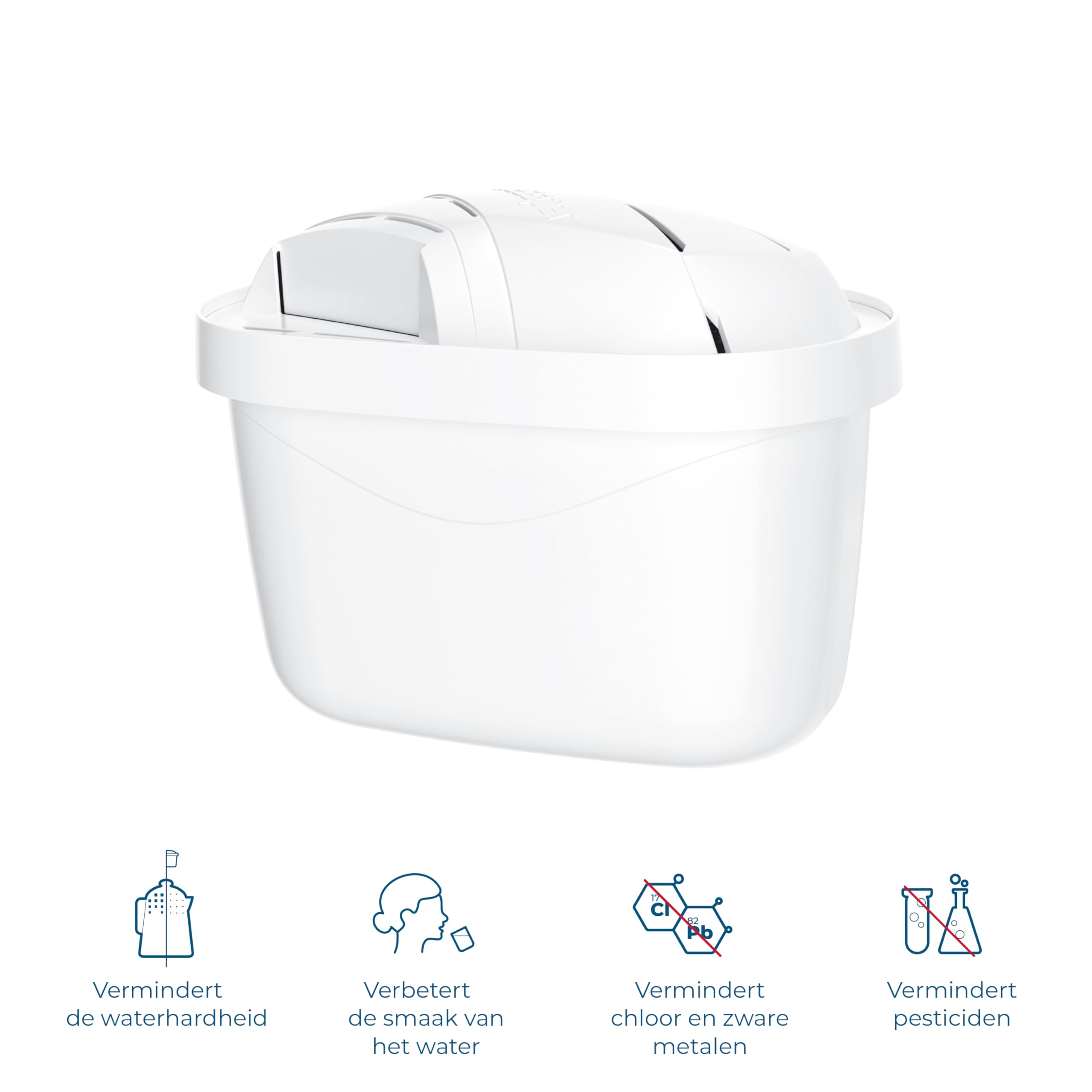 Wessper waterfilter patronen, filter met actieve kool en ionenwisselaarhars, extra PIN compatibel met Brita-kan, vervangings cartridges voor waterkan van Dafi, Wessper, Philips – 12 stuks