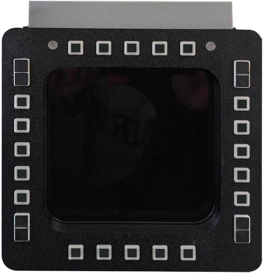 5-inch 2K Resolution 24-Key Fighter Jet Multifunction Display Panel (Dual Type-C + HDMI Ports), DDI Key Layout, Suitable For PC Flight Simulators, Compatible With JF-17, F/A-18, F-16 Aircraft