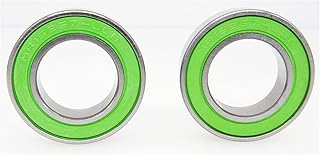 TRB RC 15x26x7mm Precision Ball Bearings ABEC 3 Green Rubber Seals (2)