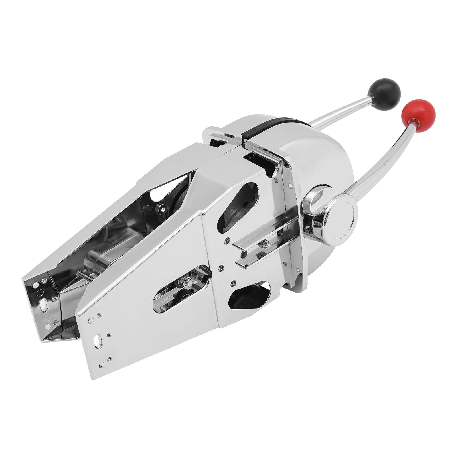 AXGCAA Universal Boat Dual Lever Throttle Control, Top Mount Marine Engine Control Lever, Zinc Alloy arine Twin Lever Engine Control, for Most Boat with Outboard Inboard