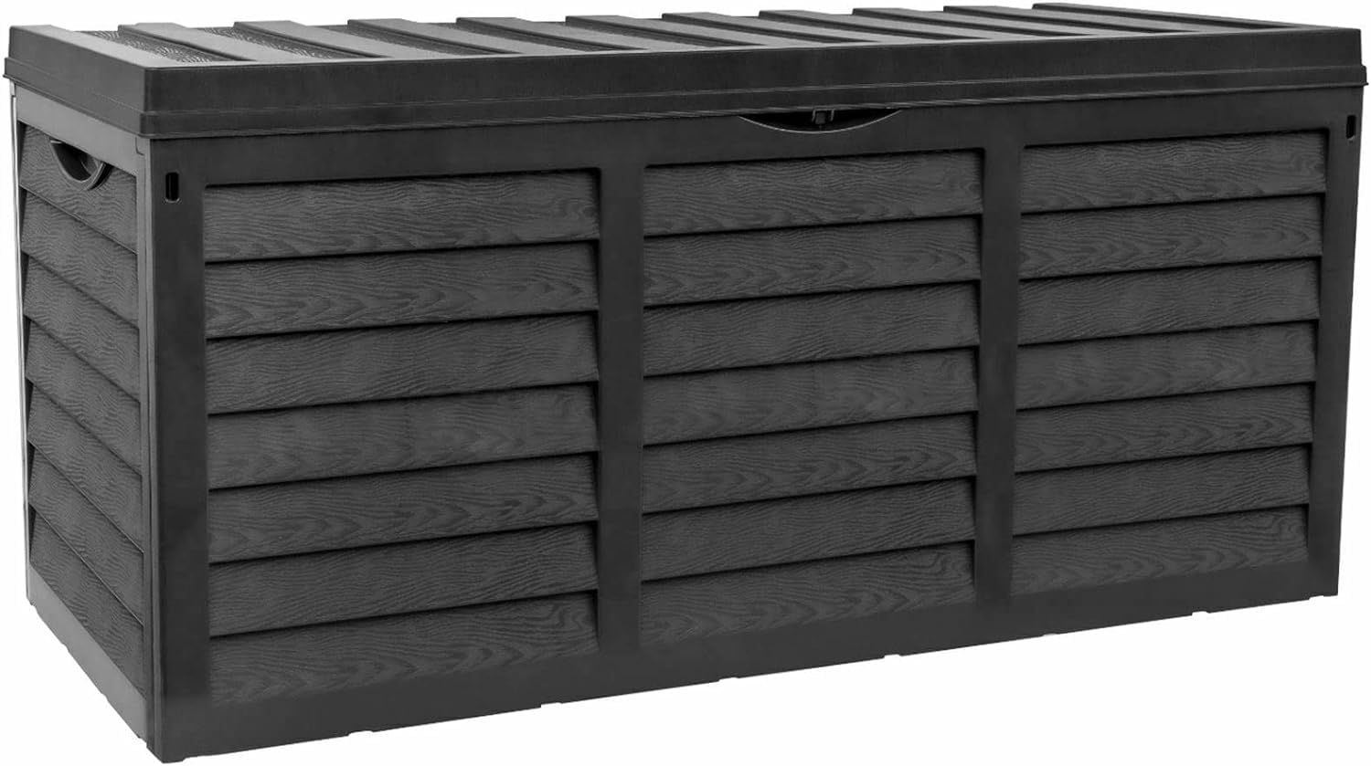 Alivio 320L Large Deck Box Outdoor Plastic Storage Box Garden Benches with Lid & Handle for Patio Furniture Cushions Toys Sporting Equipment Pool Accessories