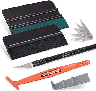 FOSHIO Vinyl Wrap Tool Set Include Vinyl Squeegee with Felt, Micro Squeegee, Craft Knife and Blades Window Tint Kit Car Window Film Installation
