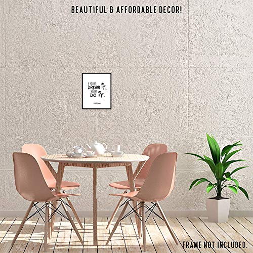 Stars By Nature Inspirational Walt Disney Dream Quote Prints, 1 (8X10) Unframed Photos, Wall Art Decor Gifts For Home Workig Office Man Cave School College Student Teens Teacher Coach Friend Literary Positive Fans thumb #5