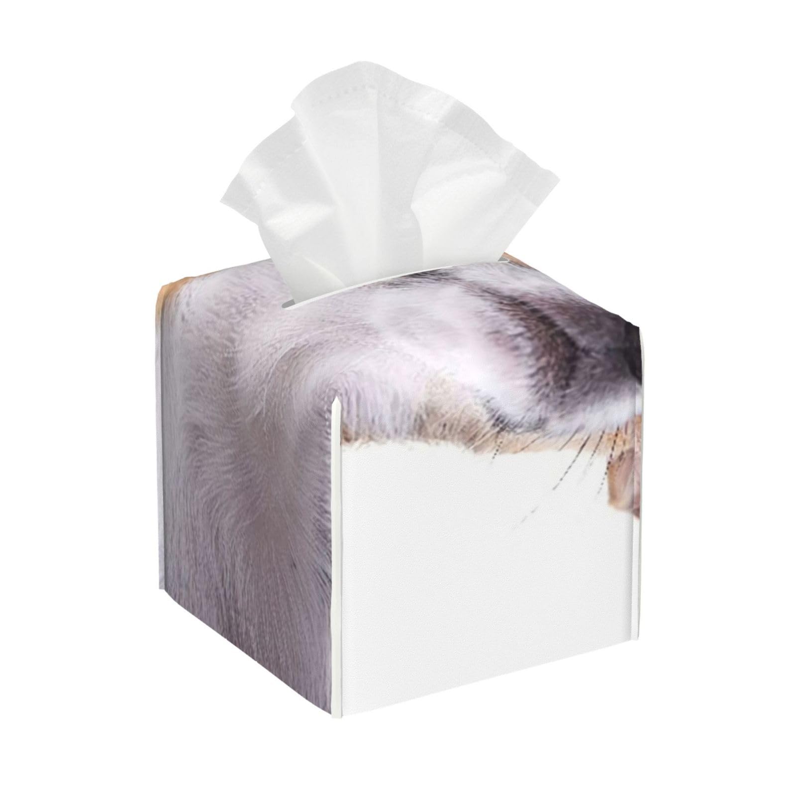 Beautiful Chihuahua Dog Shot Animal Stylish Canine Pet Wildlife Doggy PVC Cube Tissue Pack for Home Office Bathroom Use