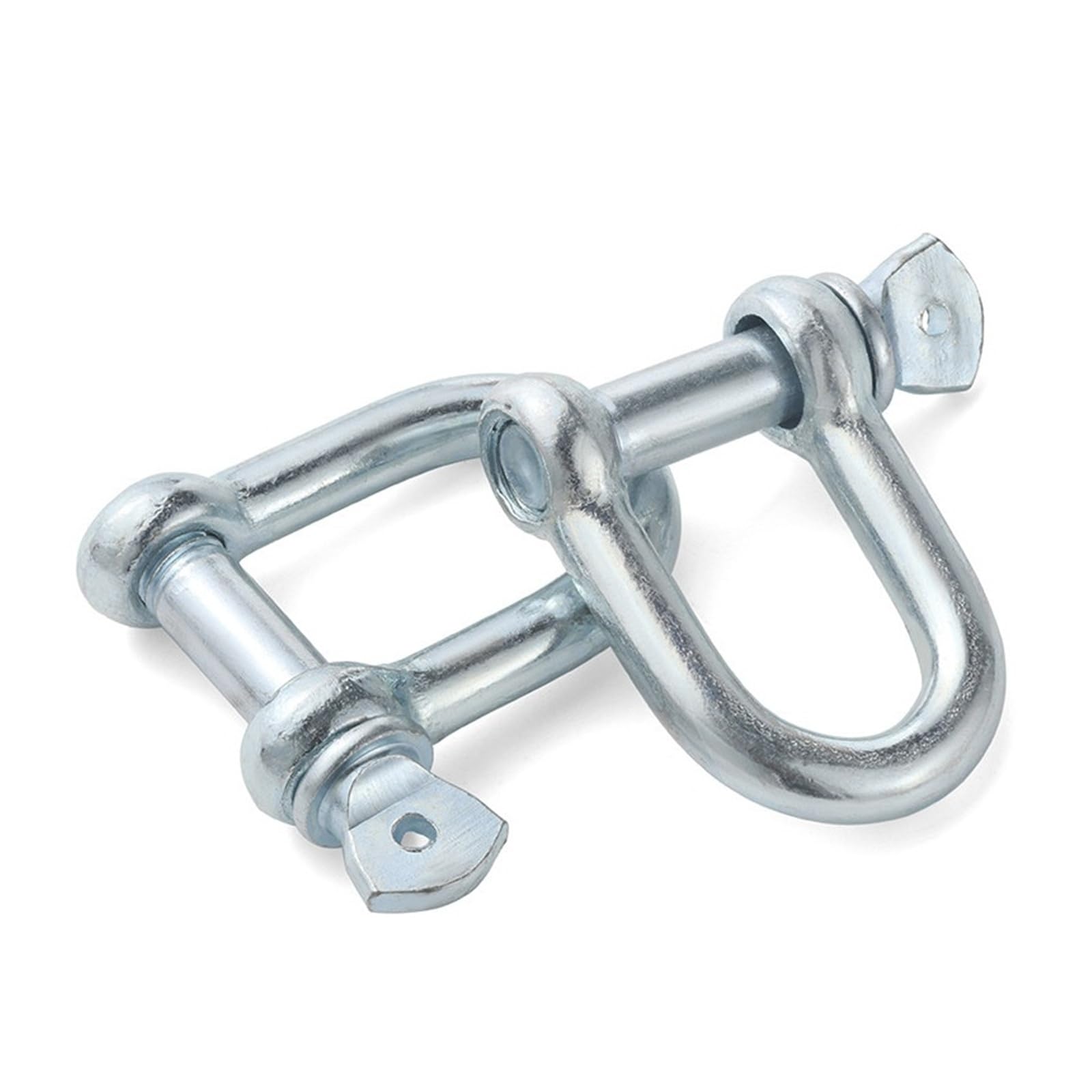 Grillete de anillo en D M6-M50, grilletes de elevación galvanizados de alta resistencia de acero al carbono for remolque, lona y amarre de barcos(M38/6.0t-1pc Galvanized)
