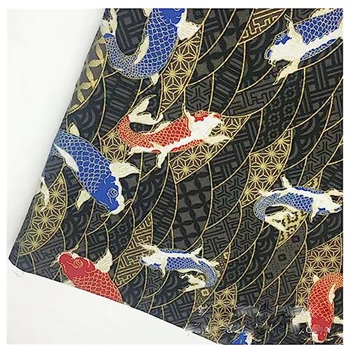 Tissu en coton de style japonais multicolore pour patchwork et matelassage
