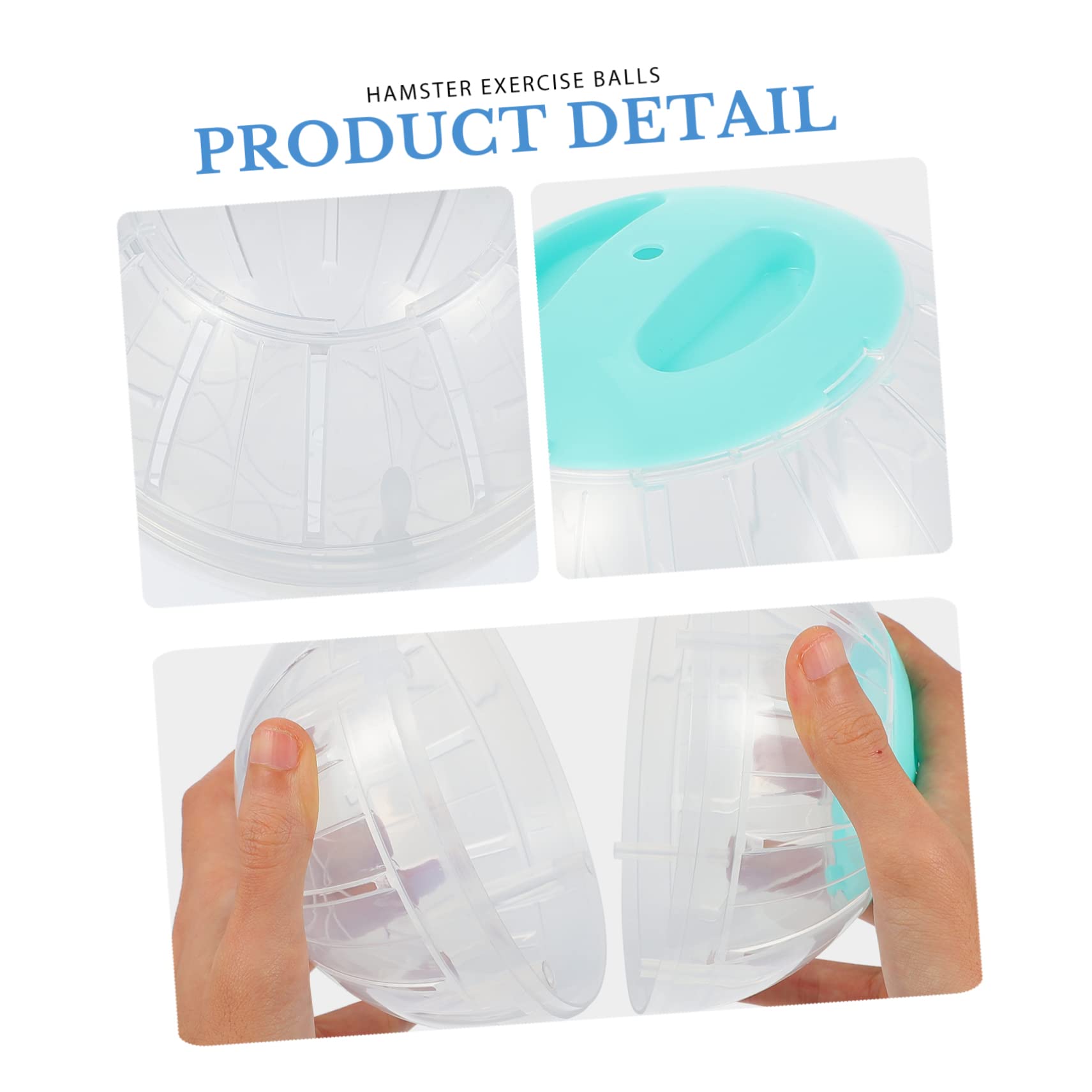 4stücke Hamster Laufbälle Transparente Aktivitätsbälle Für Hamster Und Kleine Haustiere Für Bewegung Und Spielspaß Transparent Fördert Die Fitness Und Langeweile