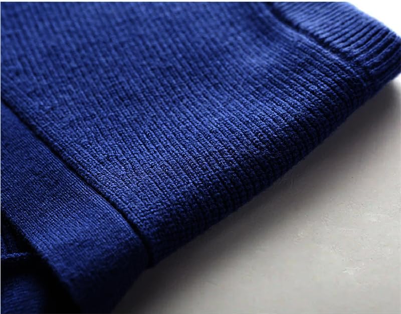 Dninmim Men's Knit Cardigan Sleeveless Tank Solid V-Neck Patchwork Button Business Casual Warm Vest Sweater4