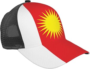 Flag of HPS Baseball Cap for Men Women Adjustable Snapback Strap Trucker Hat Mesh Caps Golf Dad Hats Breathable Baseball Caps Black