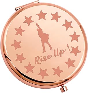 MAOFAED Hamilton Musical Rise Up Compact Mirror Musical Theatre Gift Musical Lover Gift Makeup Mirror For Theatre Girls (rise up mirrorCA)