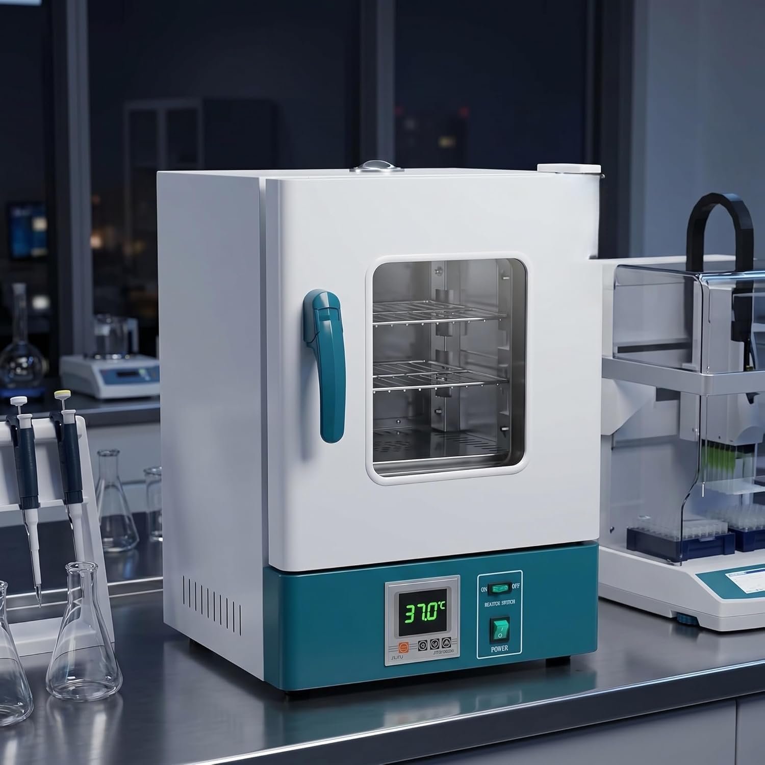 incubatrice del laboratorio 20L con controllo della temperatura di Digital PID, gestione della temperatura di precisione di RT-65°C, camera di crescita dei batteri per ricerca scientifica