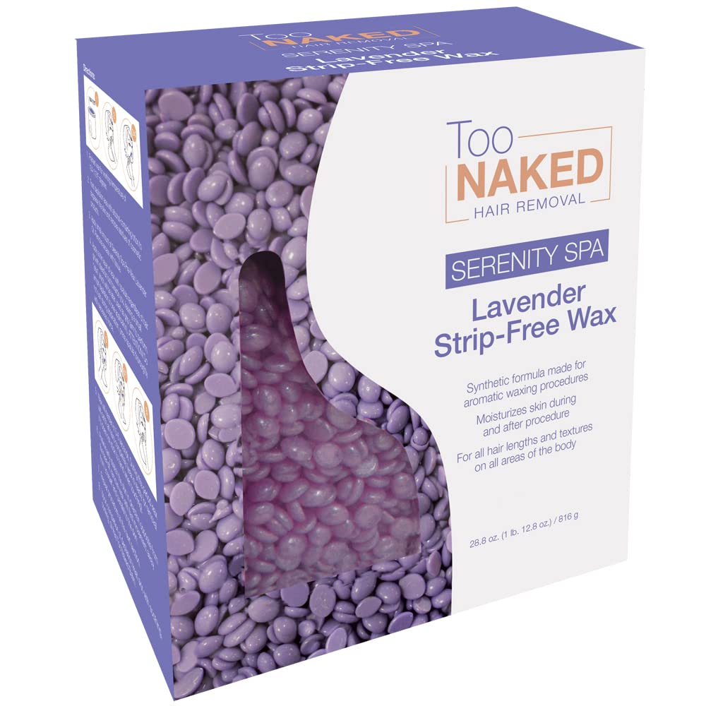 Serenity Spa Lavender Strip-Free Wax Beads, Removing Depilatory Wax size 28.8 Ounces