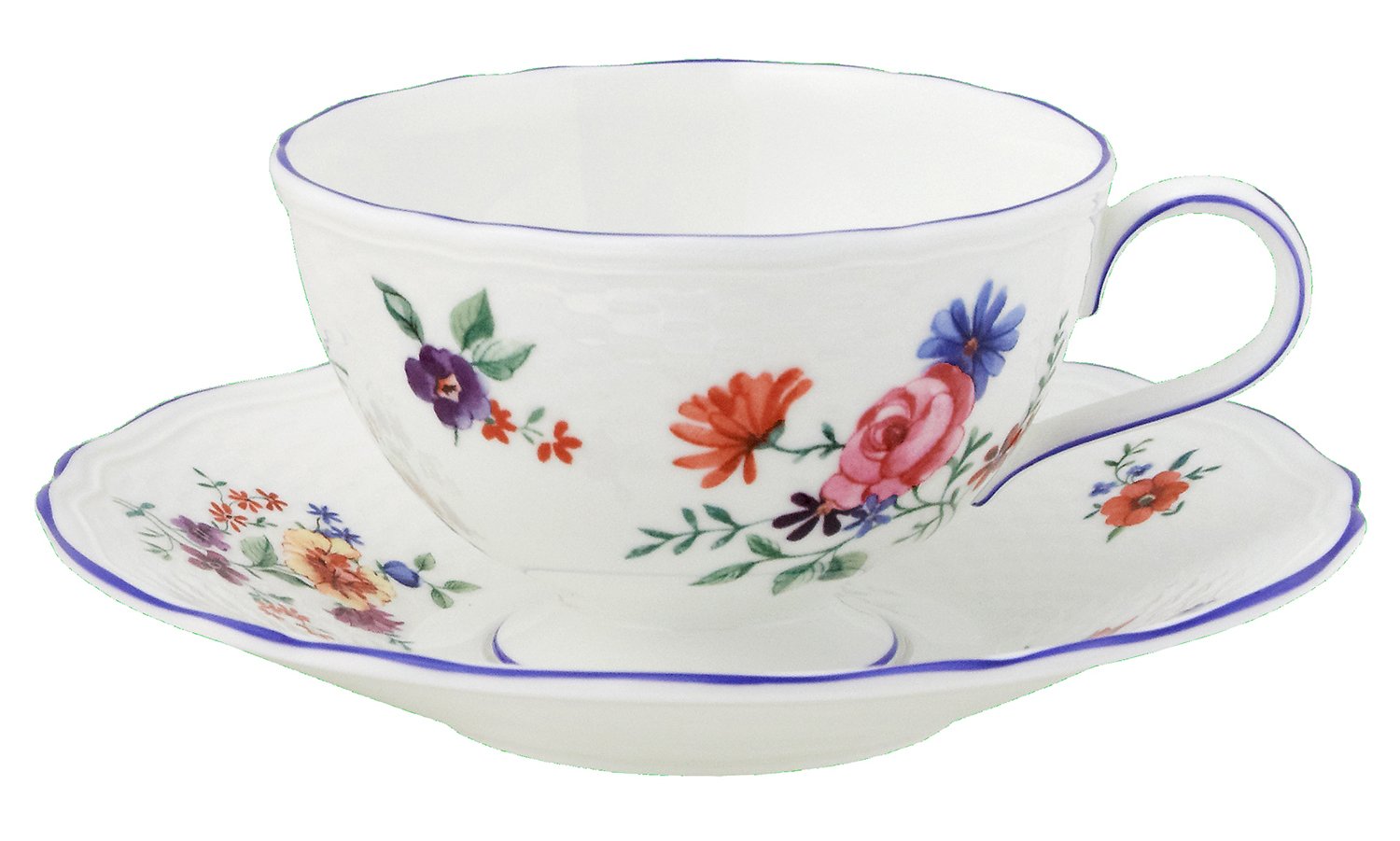 ウェッジウッド タフェッタ フラワー カップ&ソーサー2客 スクエア