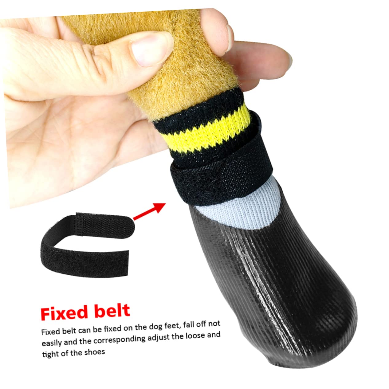 POPETPOP 3sätze Hundeschuhe Für Kleine Hunde wasserdichte Winterstiefel Mit Rutschfester Sohle Teiliges Für Regen Und Schnee Pfotenschutz Gegen Scharfe Gegenstände Schwarz