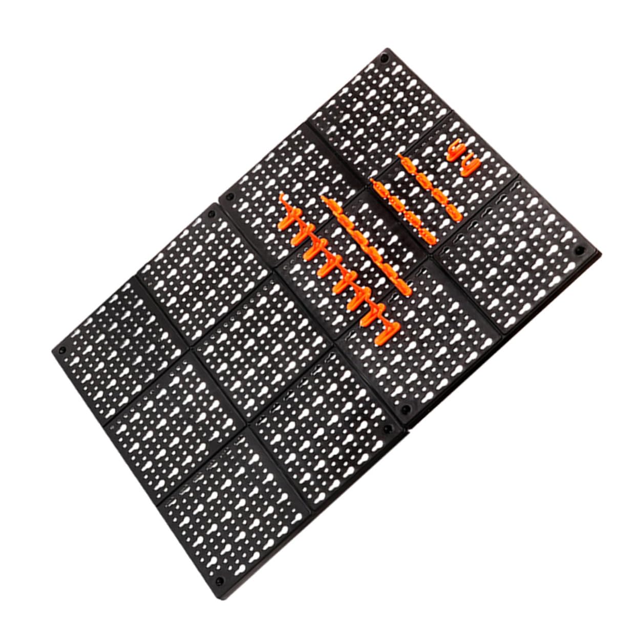 balacoo Garage Tool Organizer 1 Set Abs Pegboard Rack Strong Hanging Board Easy Install for Tool Storage