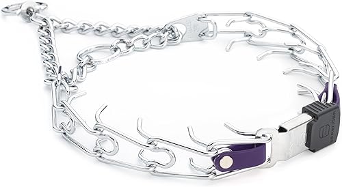 Miniatura 24 de Collar para perro Herm Sprenger de acero cromado con hebilla de liberación rápida ClicLock y inserto de Biothane, collar de entrenamiento para Negro