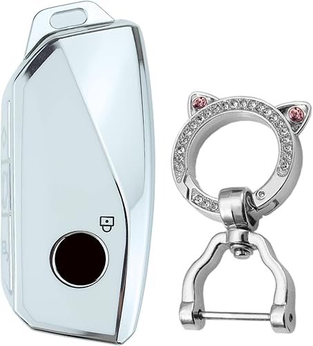 Miniatura 7 de KUNIO Funda protectora para llavero de automóvil BMW Energy Ix I7 X7 3 4 5 7 Series 740li Llavero TPU Key Holder