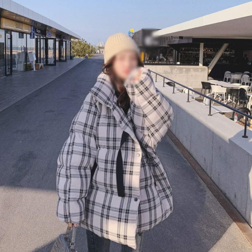 最大48 Offクーポン Smejs チェック柄秋冬女性パーカータートルネック長袖女性ウォームコート