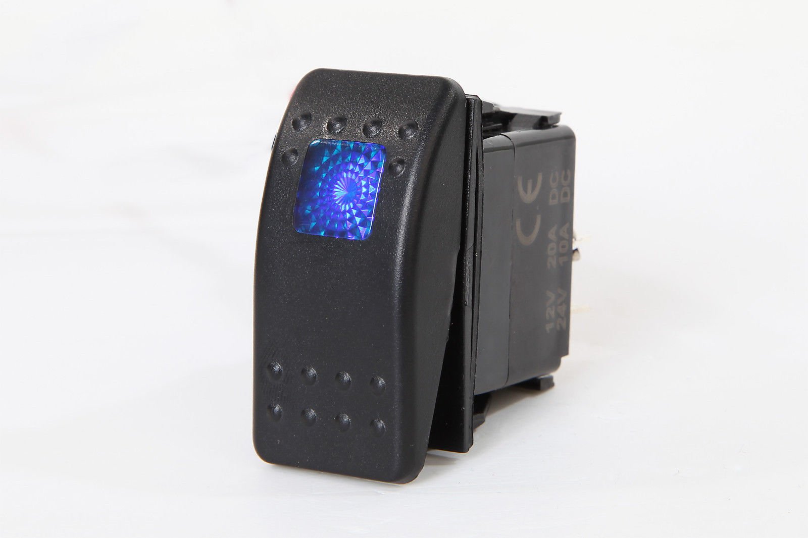 2 PCS Marine Boat Rocker Switch ON-Off SPST 3 PIN 1 Blue LED CAR RV Motorcycle