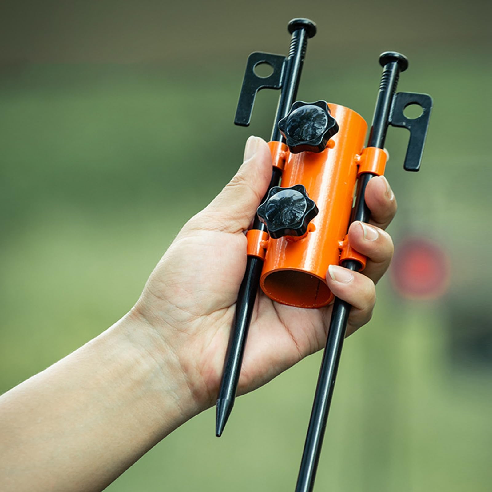 Rurunklee Supporto per Asta per da Sole, Antivento, Supporto per ombrellone da Spiaggia, Tubo Regolabile per Campeggio, Pesca, Giardino, Cortile, Escursionismo, per Tende