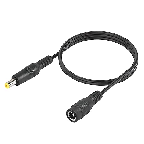 DC Power Extension Cable YACSEJAO 5.5mm x 2.1mm Male to Female Power Cord DC 12V Power Supply Adapter for CCTV IP Camera, LED Lights Strip, Router,