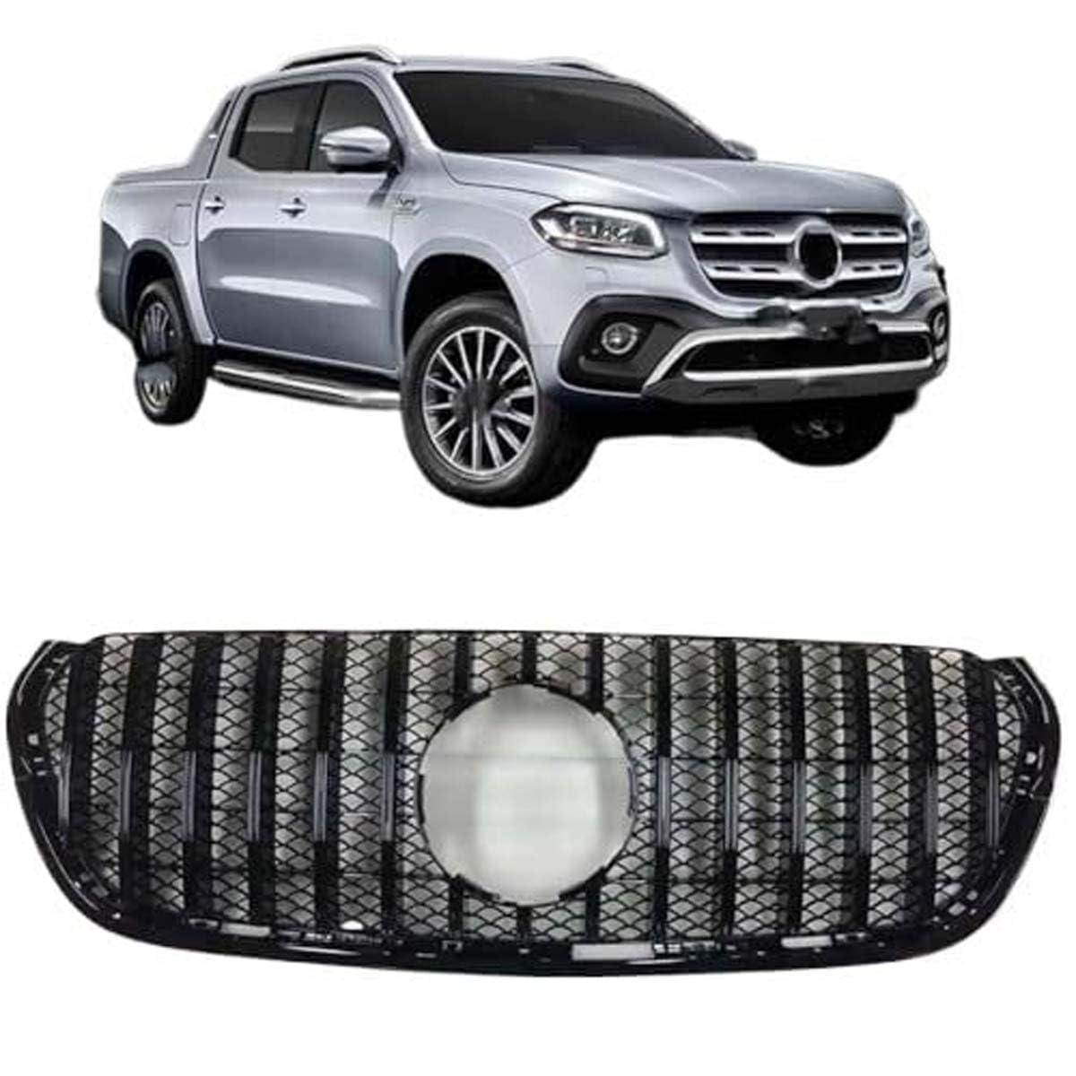 ZcsfcpA Front grille,Compatible with Mercedes-Benz X-Class 2018-2020,Front grille parts