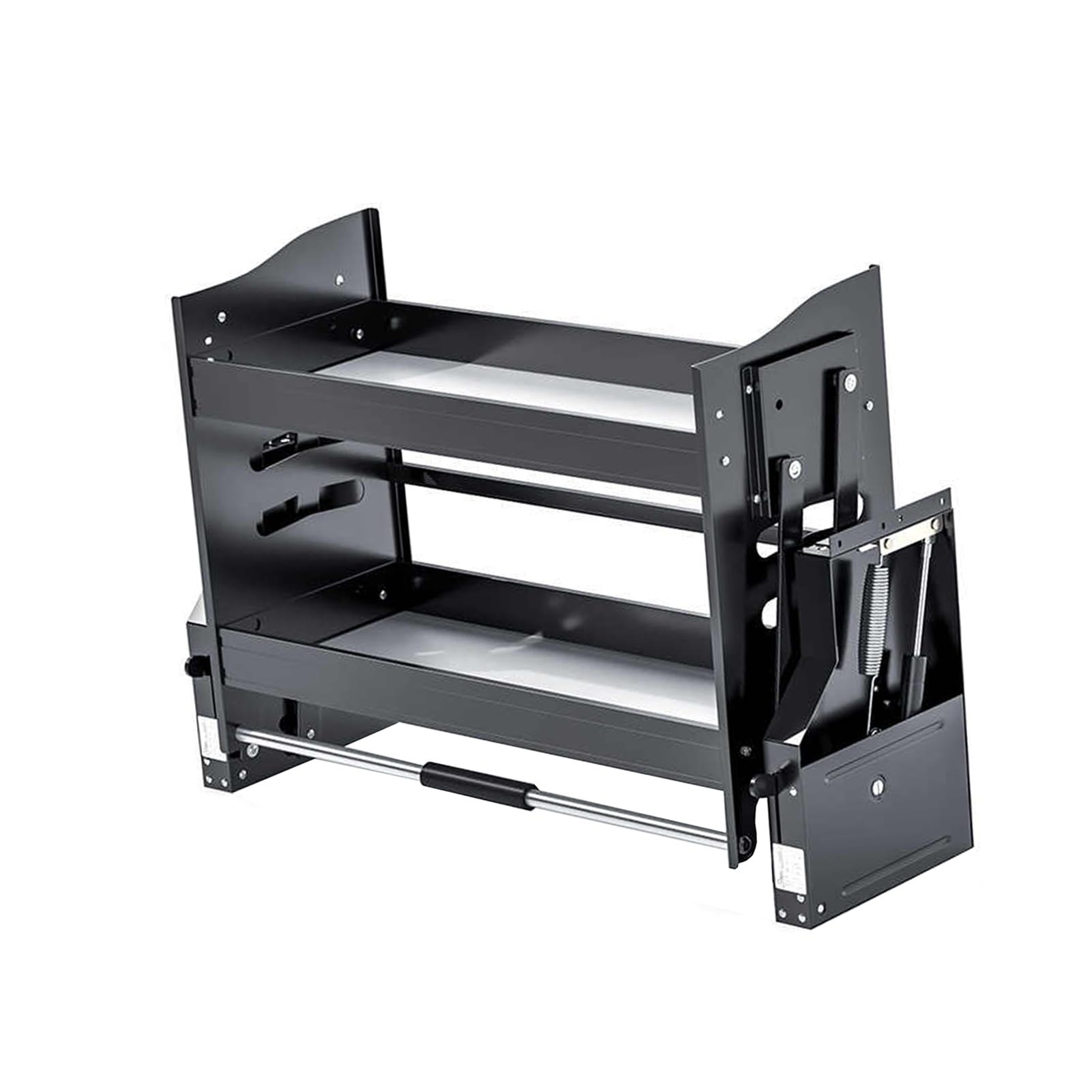 ISCBAFYX Ausziehbarer Schrank-Organizer, ausziehbares Küchenregal, für Küche, Bar, Café-Schränke und Räume, Tragfähigkeit 20 kg (760 x 540 x 280 mm)