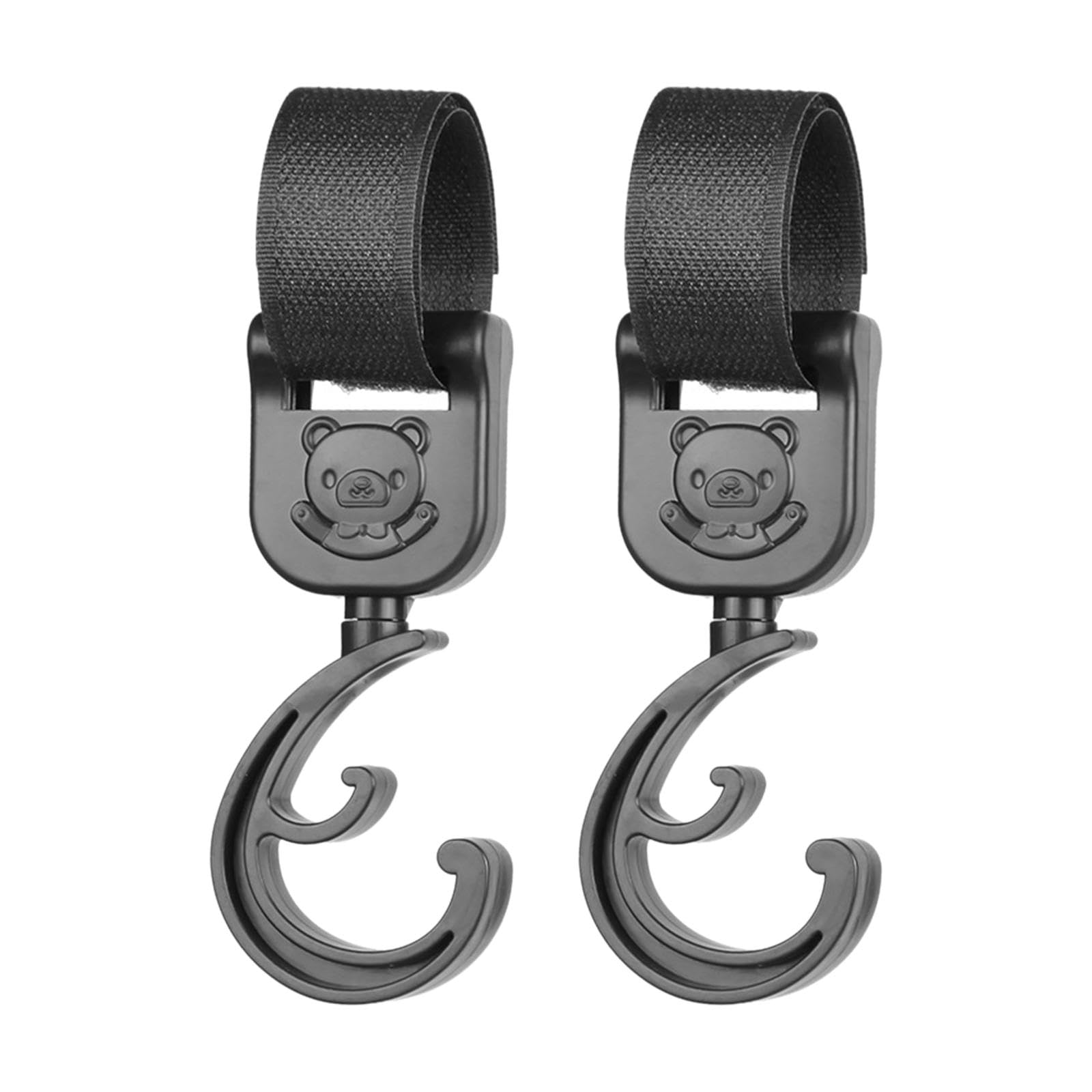 Calandis™ 3X2 Pieces Pushchair Hook Clip Strollers Hooks for Pushchair Hanging Bags Purse Black | Hooks | Stroller Accessories | Strollers & Accessories | Baby-image-34