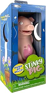 Stinky Pig Game — Fast, Musical Active Kids Game With Funny Sounds, Roll the Dice and Pass Him Fast Before He Toots — For Kids Ages 6 and Up