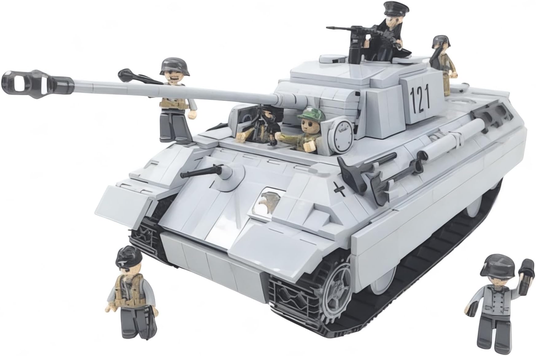 General Jim's WW2 Panther 121 Building Block Tank Set Historical World War 2 German Tank Model Bricks Kit