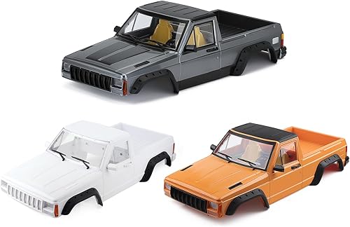 Miniatura 6 de INJORA Kit de carcasa para camioneta Cherokee sin pintar de 12.323 in de distancia entre ejes para 110 RC Crawler Axial SCX10 y SCX10 II 90046 90047