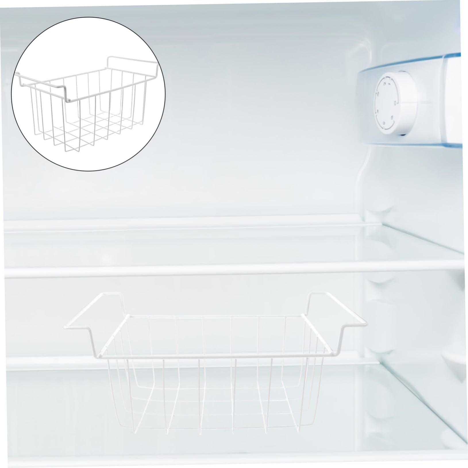 Cestas Colgantes para Congelador Horizontal 3 Piezas de Hierro Blanco