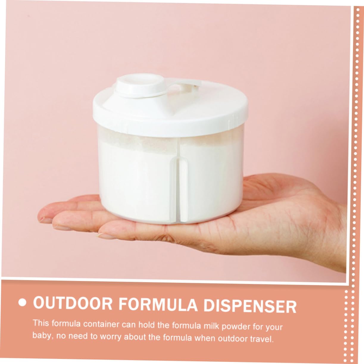 ULDIGI Formula Container to Go Portable Milk Dispenser Box 2 Pcs Portable Formula Dispenser