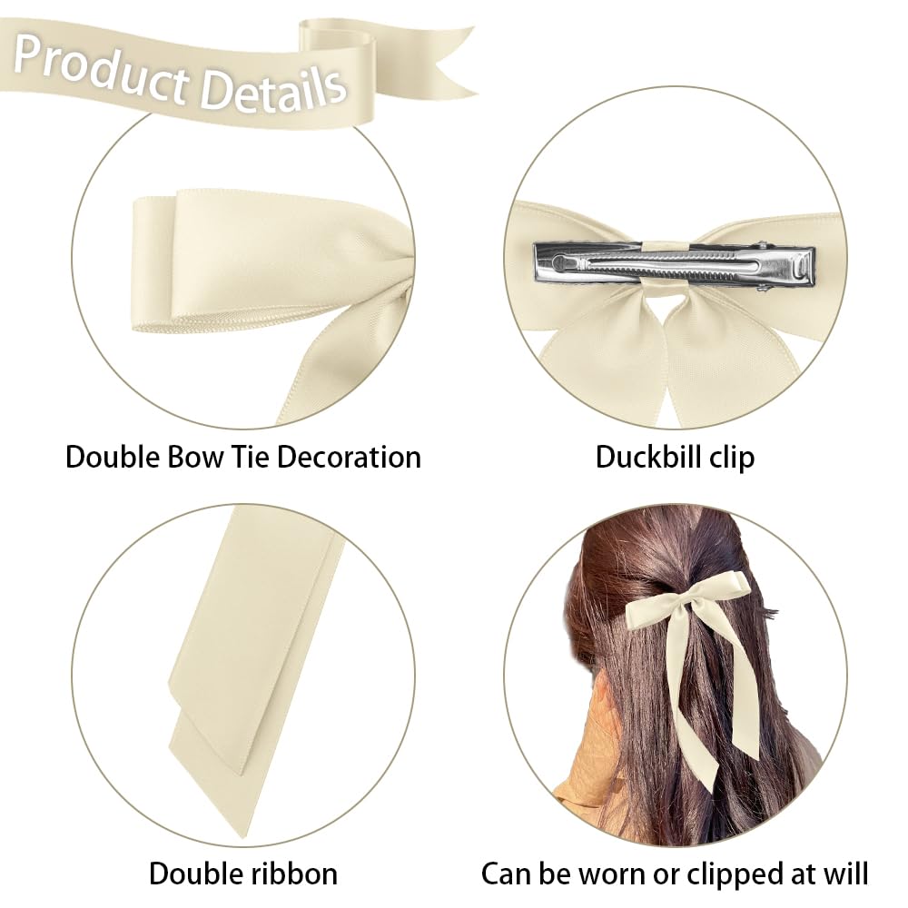 Silver Hair Bow: Elegant & Stylish Hair Accessories Silver Hair Bow: Elegant & Stylish Hair Accessories
