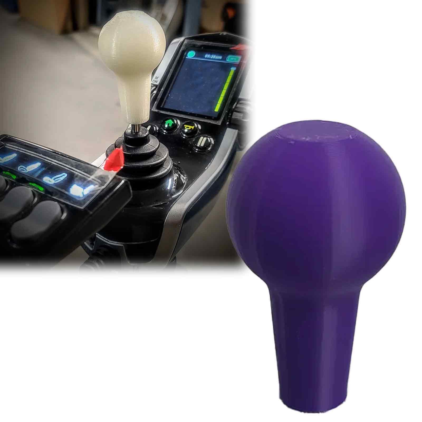 Power Wheelchair Ergonomic Joystick Knob Compatible with Pride, with Quantum, with Hoveround, with Quickie, Permobil - It Measures 1.25 inches in Diameter and 3 inches in Height. (Metallic Purple)