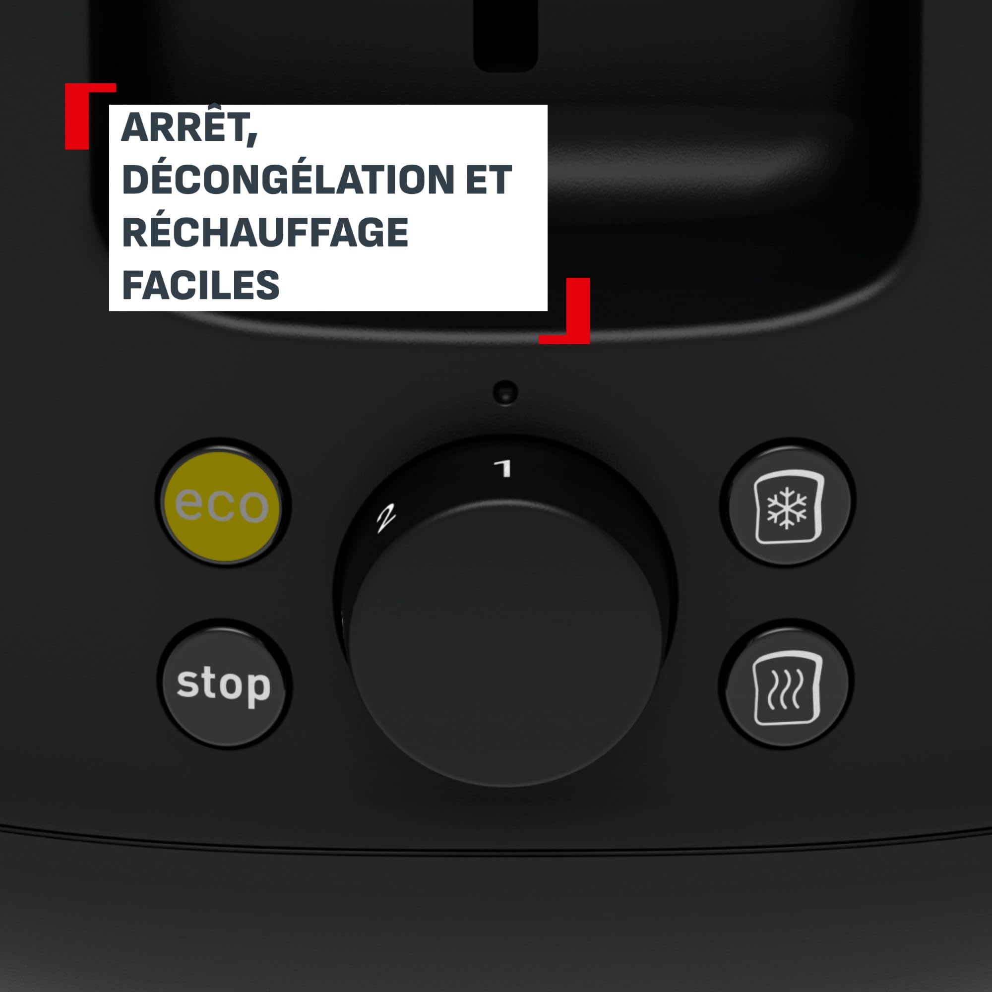 Tefal Subito, Grille-pain 2 fentes, Option de chauffe pour 1 fente, Fentes extra-larges, Levier de surélévation, TL342DE0
