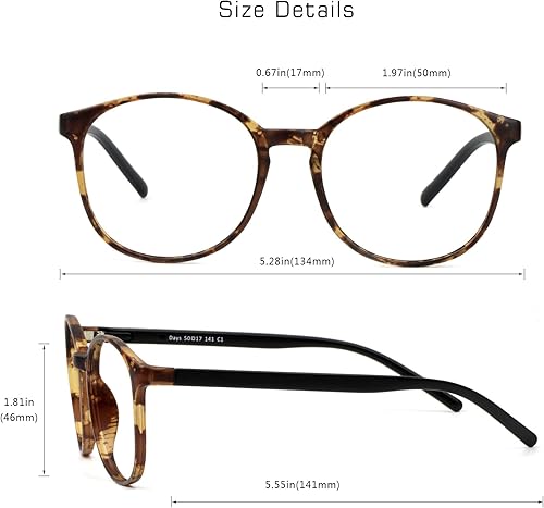 Miniatura 3 de VisionGlobal Lentes de bloqueo de luz azul para mujereshombres, antifatiga ocular, lectura en computadora, elegante marco ovalado, antirreflejos