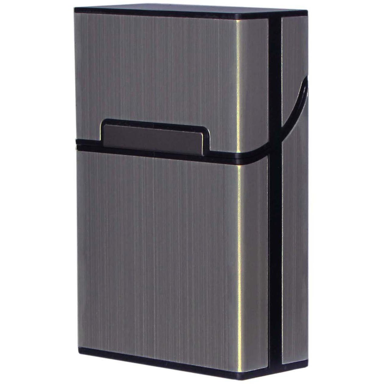 2 Stück Zigarettenetuis Aus Aluminium Mit Magnetverschluss - Für 20 Zigaretten, Wasserdicht, 6x2,7x9,2 Cm