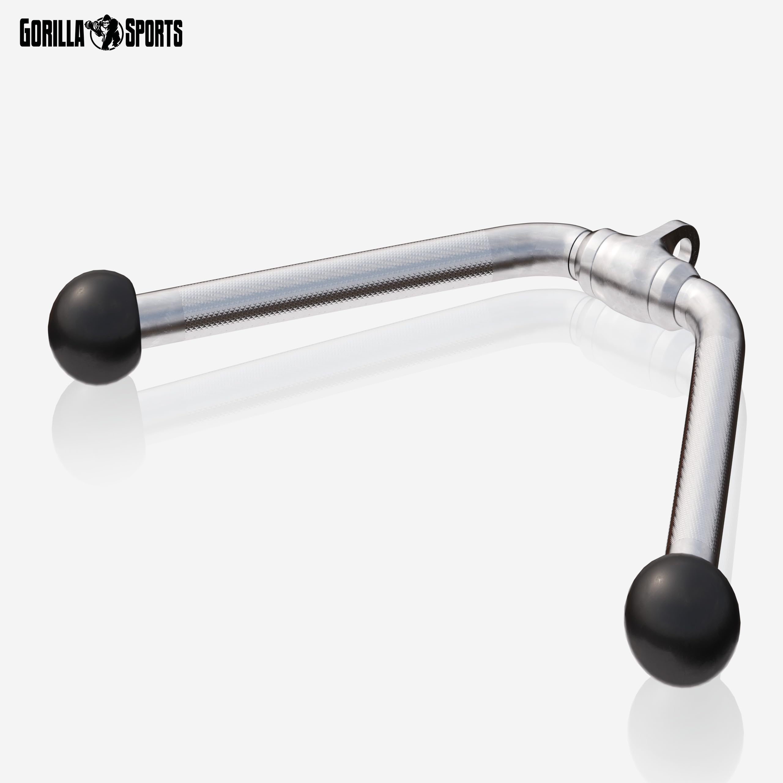 GORILLA SPORTS Poignée Musculation - en forma de V, máx. 200 kg, pivotante conjunto, cromo, acier - Barre tirage para tríceps, accesorio Poulie Musculation, Machine à Câble