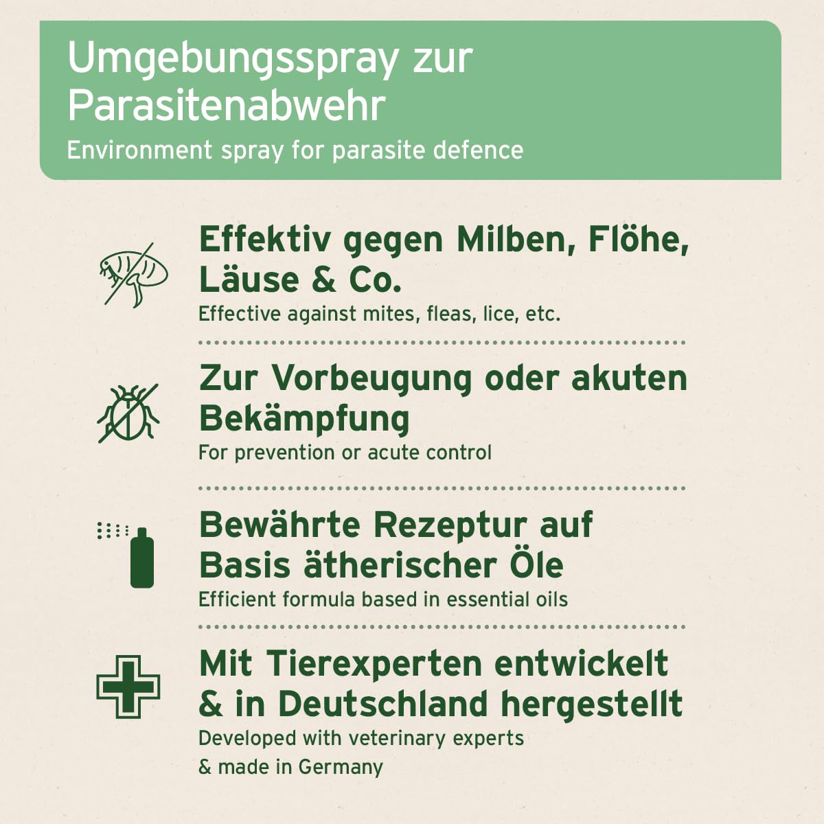 AniForte Ungeziefer-Ex Spray 500ml – Umgebungsspray bei akuten Befall gegen Mücken, Insekten, Milben, Läuse, Bettwanzen, Ungeziefer Spray für Zuhause, Hunde & Katzen Liegeplätze, Insektenspray Abwehr