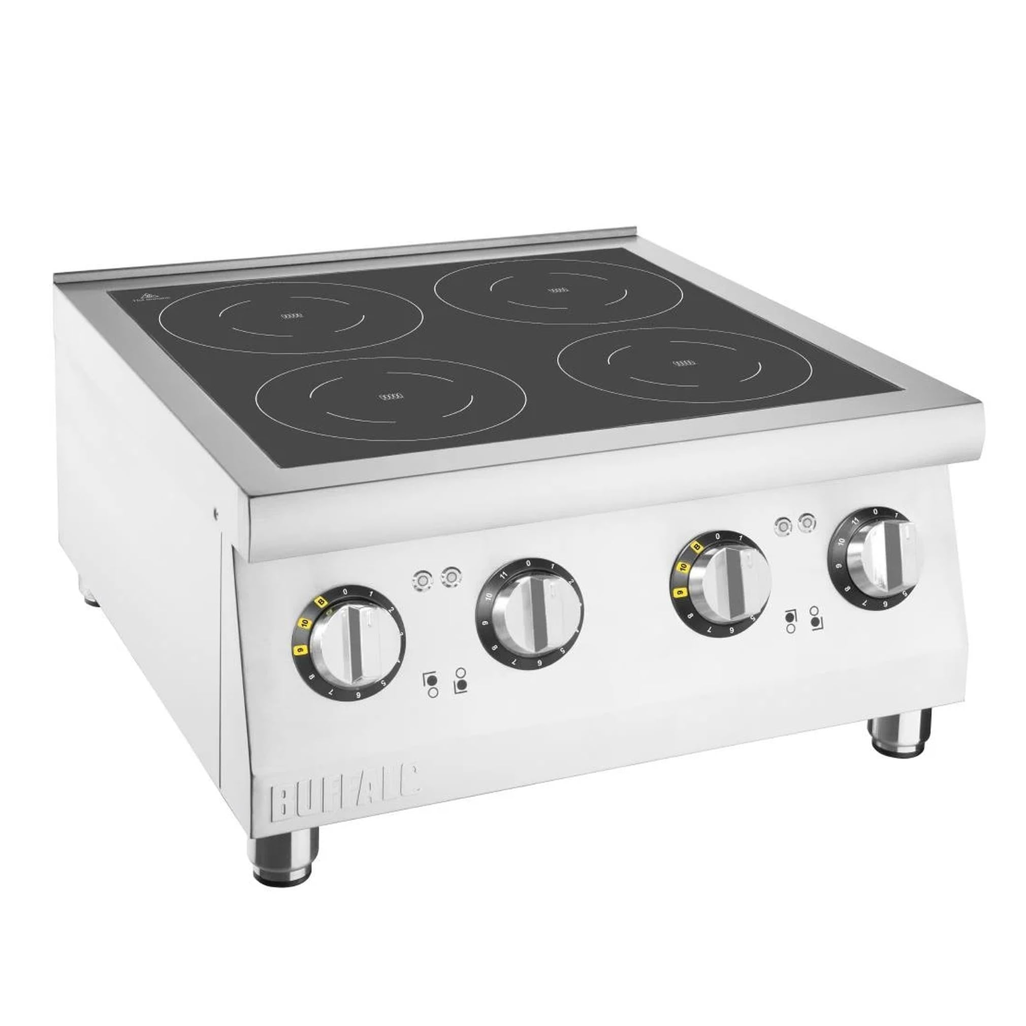 Buffalo Silver 4 Zone Induction Hob 2 X 3Kw