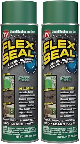 Miniatura 20 de Flex Seal - Sellador de 14 onzas, paquete de 2, transparente, detiene fugas, revestimiento de goma impermeable en aerosol, para canaletas, madera