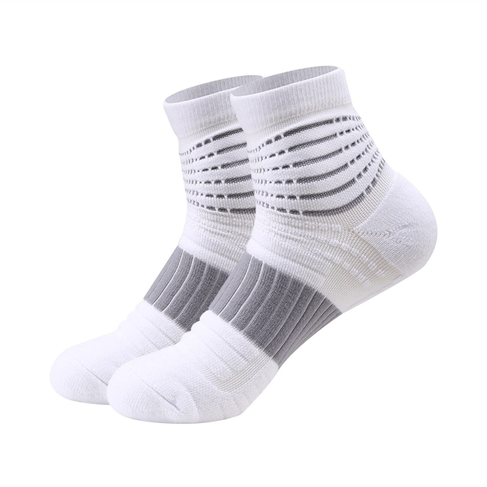 Calcetines Deportivos Hombres Mujeres al Aire Libre Elite Fitness Baloncesto Ciclismo Corriendo Calcetines Cortos Gruesa cojín Transpirable Cuarto Calcetines Deportes Calcetines