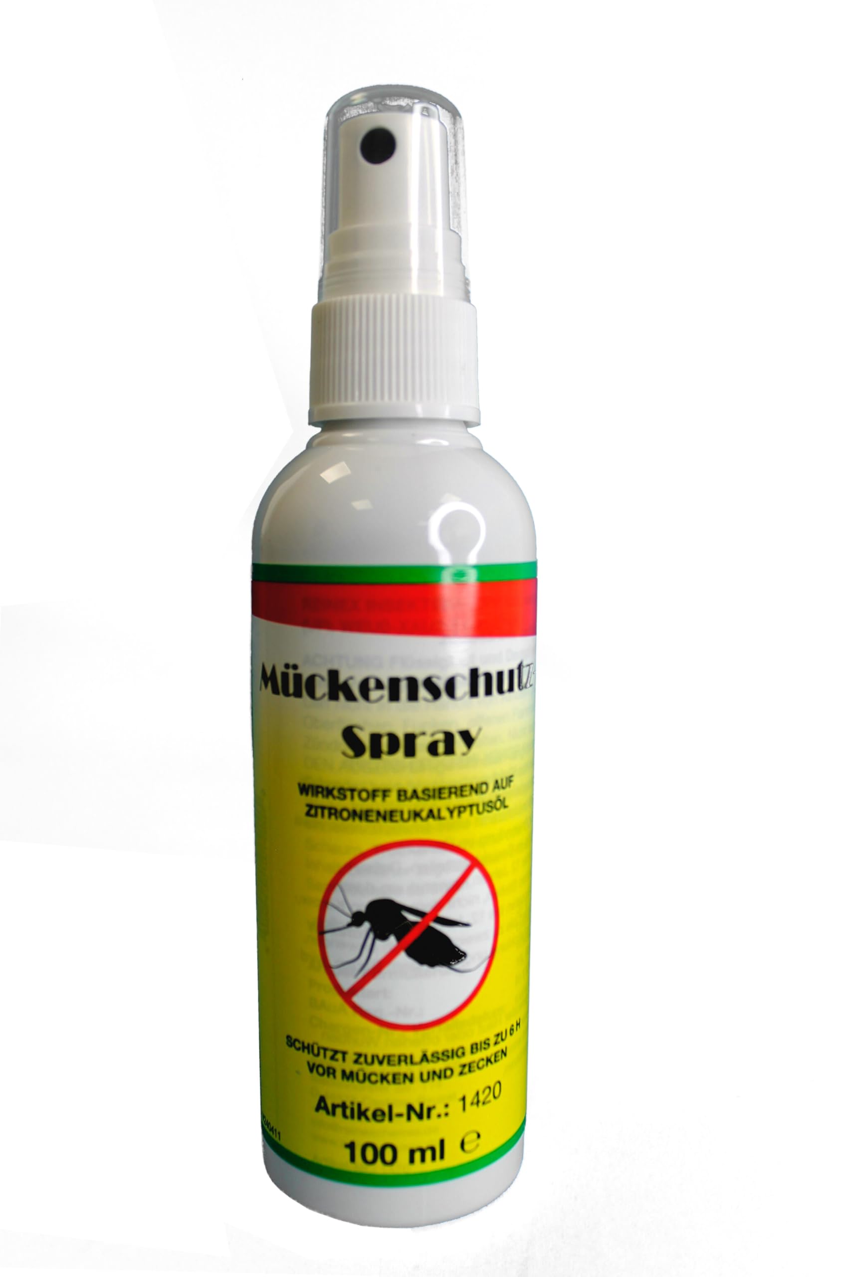 Mückenschutz-Spray Insektenstopp 100 ml Pumpflasche schützt zuverlässig vor Mücken, Zecken, Stechfliegen und anderen Insekten (12 Flaschen)