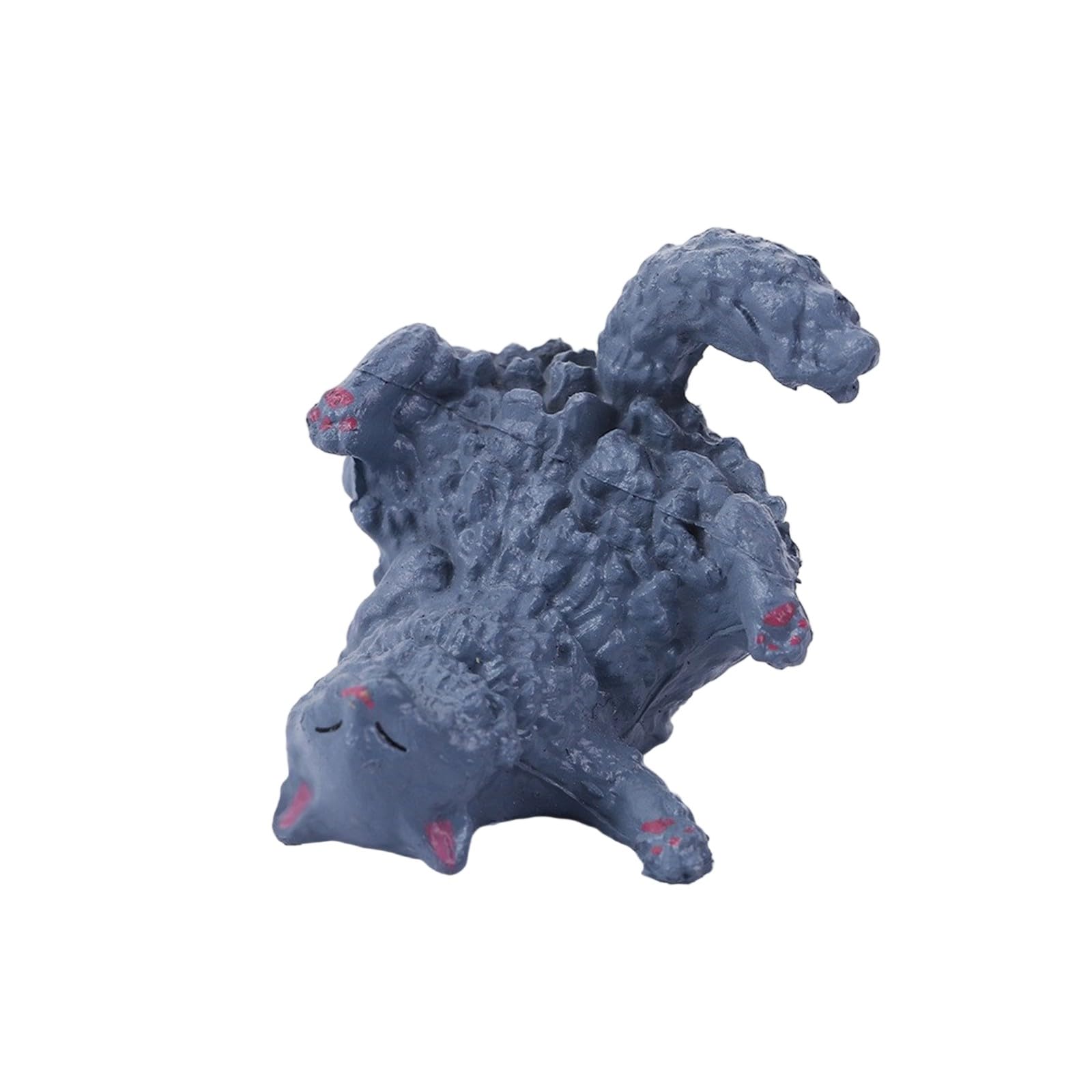Sisyeuo Miniature Sculpture Desktop Decoration with Realistic Detail Pet Lover Gift Durability Resin Home Figurine Figurine