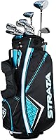 Callaway Women's Strata 11-Piece Complete Golf Set: Lightweight Driver, Forgiving Hybrid & Irons for Distance & Control